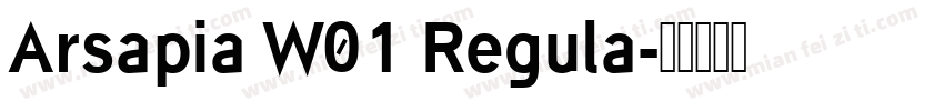 Arsapia W01 Regula字体转换